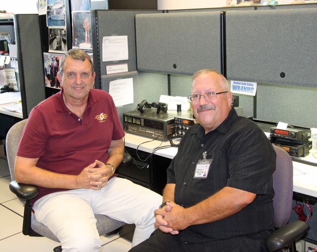 NHC Director KB5FYA-Bill Read with KG9C Director of the National Hurricane Center KB5FYA-Bill Read with KG9C-Miguel Parages