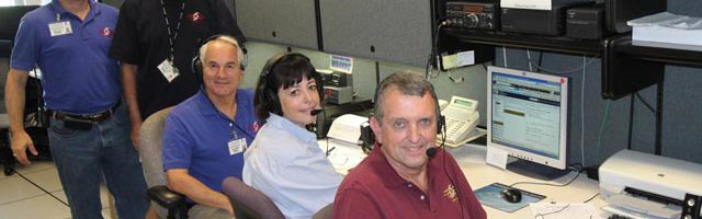 Amateur Operators at WX4NHC including Director of the National Hurricane Center KB5FVA-Bill Read